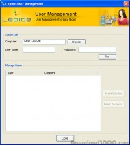 Free Lepide User Management screenshot